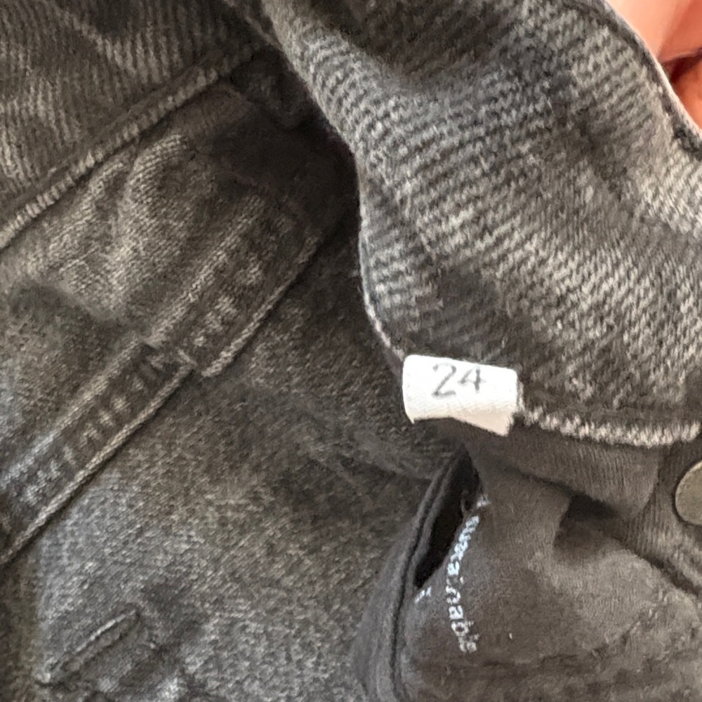Boyish Charcoal Frayed Edge Jeans - Picture 3 of 4